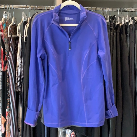 Zella Tops - Zella Purple Quarter Zip